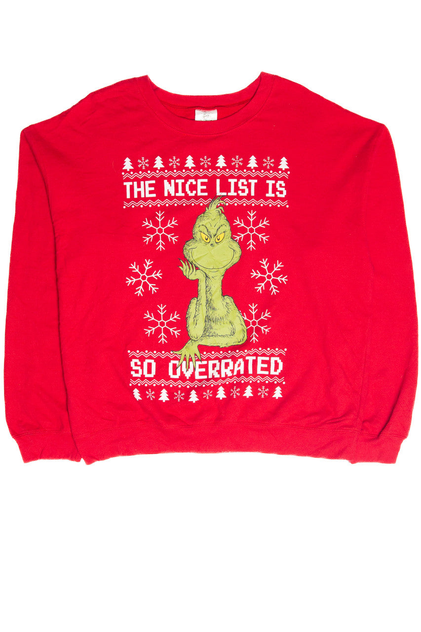 The Grinch "Nice List Is Overrated" Sweatshirt