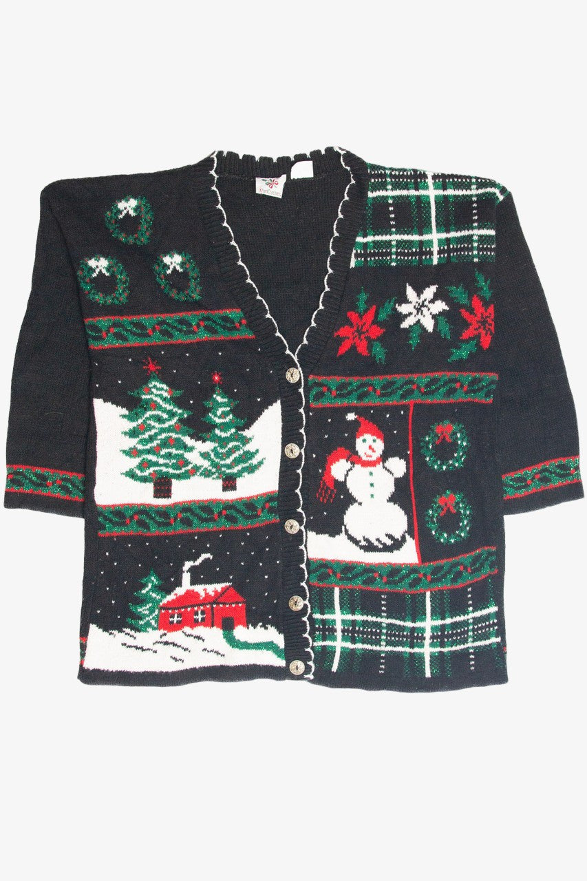 Vintage Black Ugly Christmas Cardigan 63368