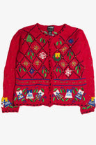 Vintage Red Ugly Christmas Cardigan 59994