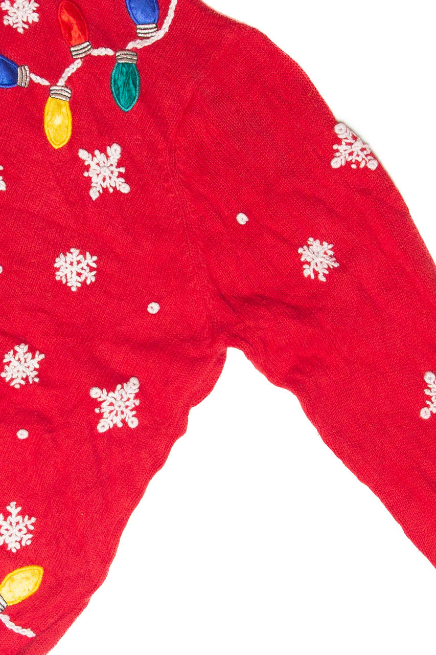 Vintage Red Ugly Christmas Cardigan 63116