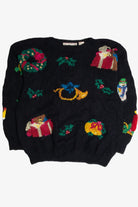 Vintage Black Ugly Christmas Sweater 62866