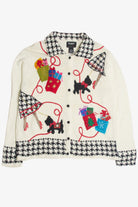 Vintage White Ugly Christmas Cardigan 62385