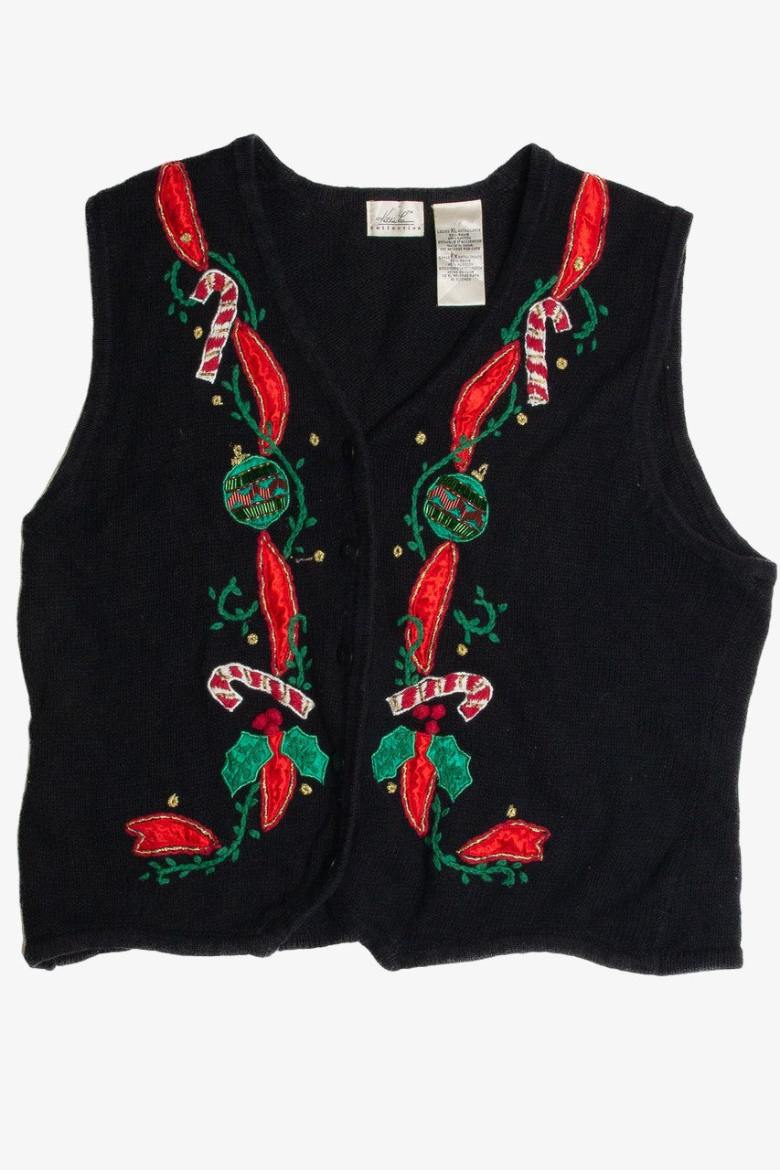 Vintage Black Ugly Christmas Vest 62597