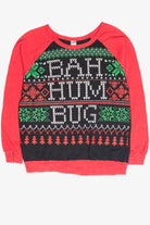 "Bah Hum Bug" Red Holiday Sweatshirt