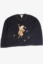 Vintage Black Ugly Christmas Pullover 63338