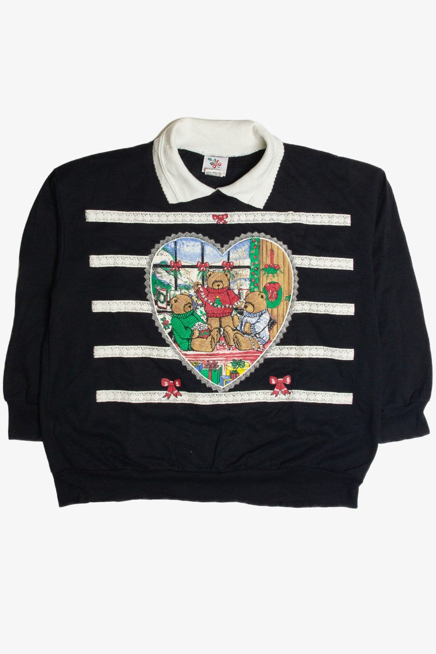 Vintage Black Christmas Sweatshirt 62541