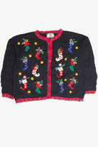 Vintage Black Ugly Christmas Cardigan 63133