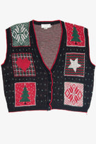 Vintage Black Ugly Christmas Vest 61814