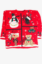 Vintage Red Ugly Christmas Pullover 63261