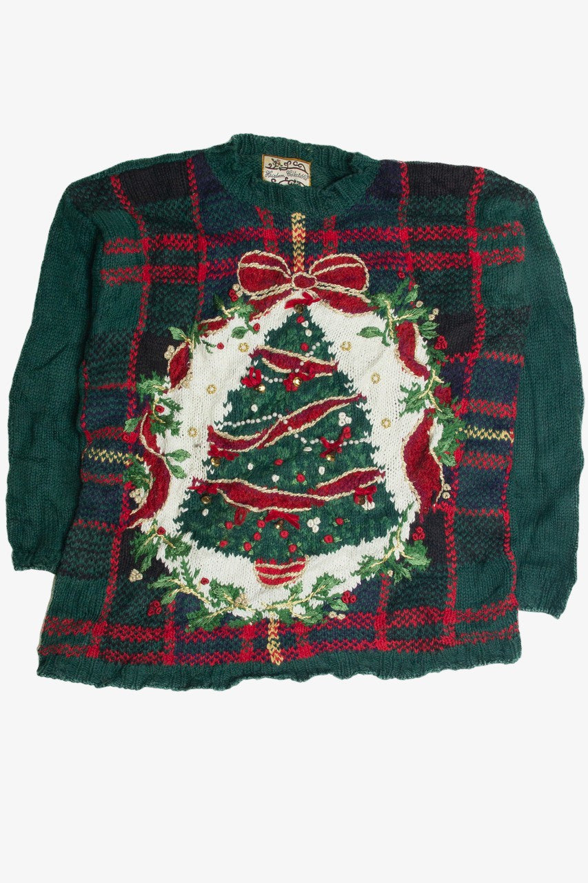 Vintage Green Ugly Christmas Sweater 62356