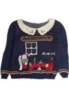 Vintage Collared Ugly Christmas Sweater 59589