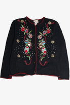 Vintage Black Ugly Christmas Cardigan 59823