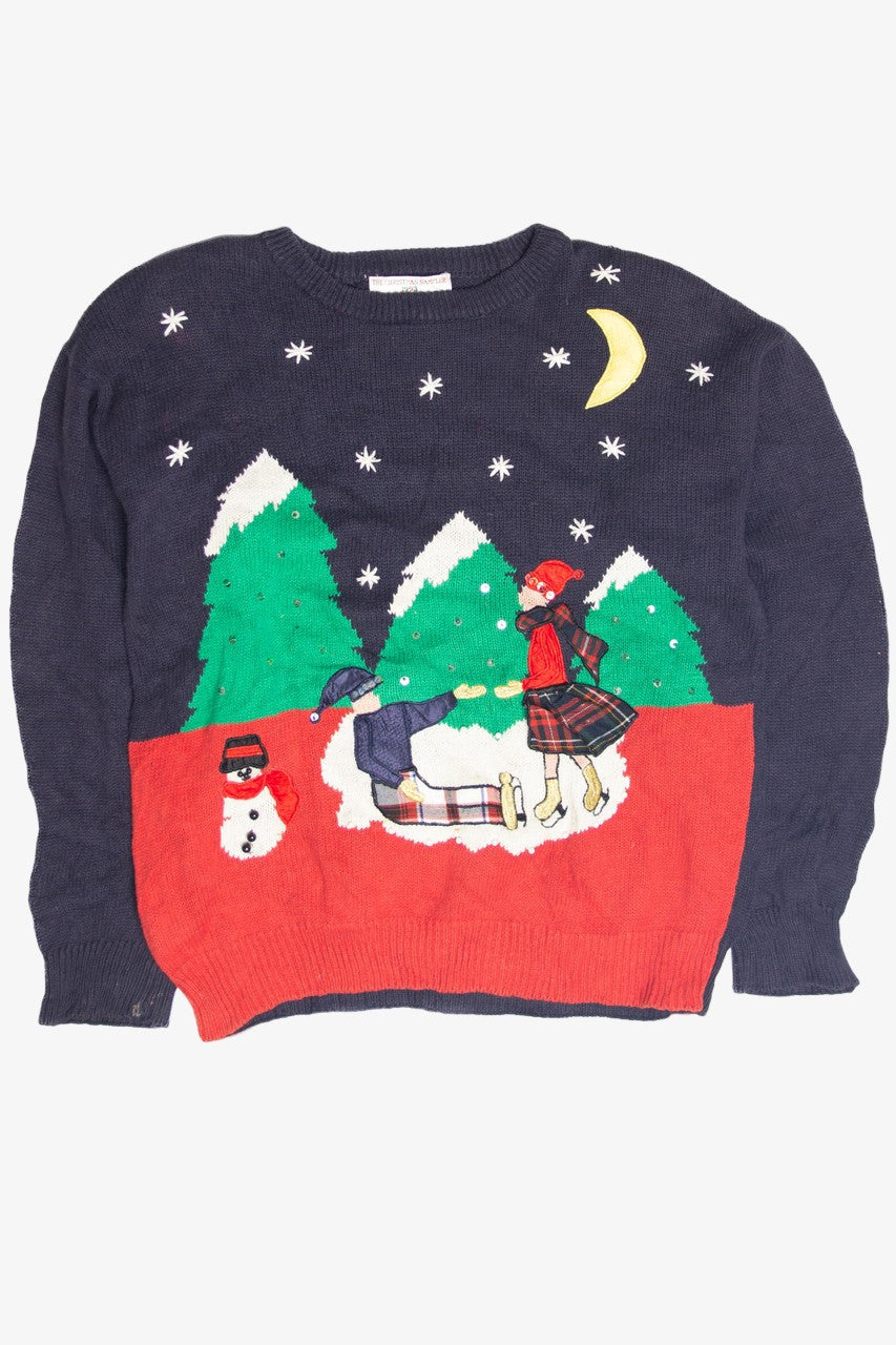Vintage Blue Ugly Christmas Pullover 63179