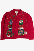 Vintage Red Ugly Christmas Cardigan 62834
