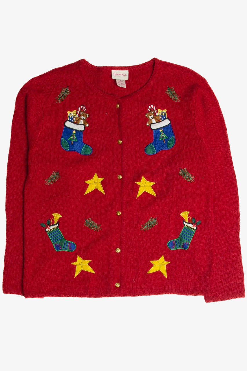 Vintage Red Ugly Christmas Cardigan 62663