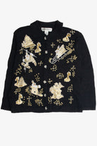 Vintage Black Ugly Christmas Cardigan 60928