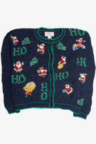 Vintage Blue Ugly Christmas Cardigan 59705