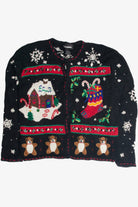 Vintage Black Ugly Christmas Cardigan 59699