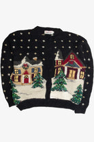 Vintage Black Ugly Christmas Cardigan 60957