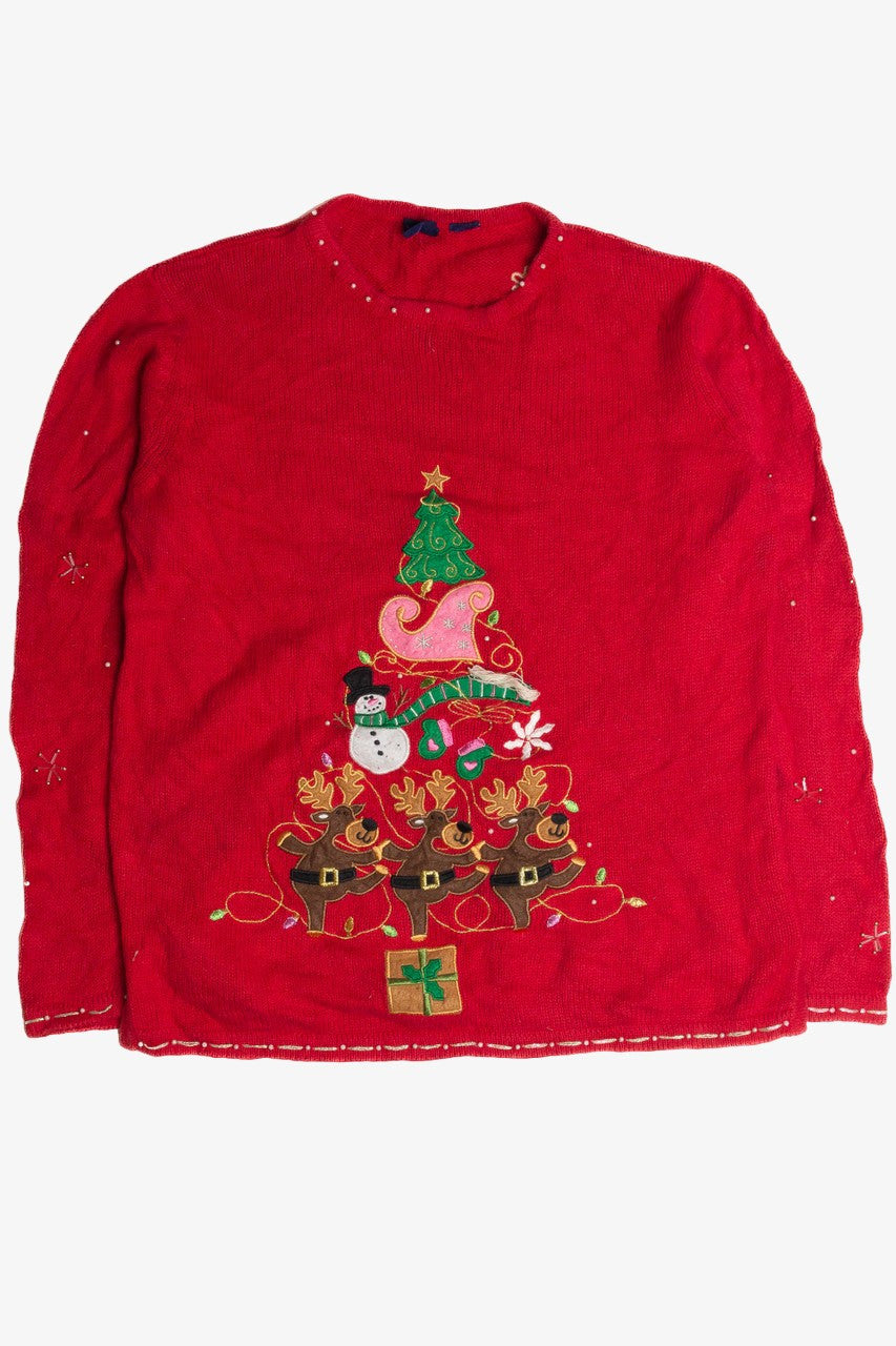 Vintage Red Ugly Christmas Sweater 62832