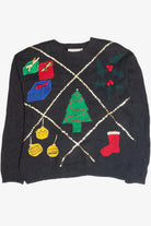 Vintage Black Ugly Christmas Pullover 63321