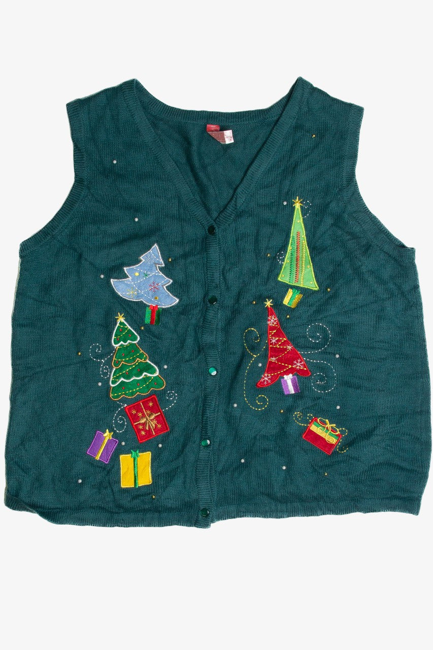 Vintage Green Ugly Christmas Vest 59991