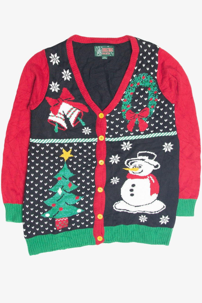 Vintage Black Ugly Christmas Cardigan 63319