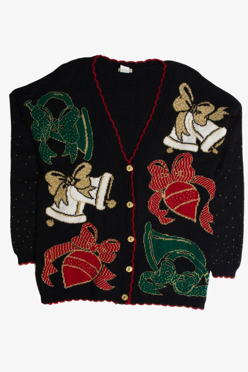 Vintage Black Ugly Christmas Cardigan 62719