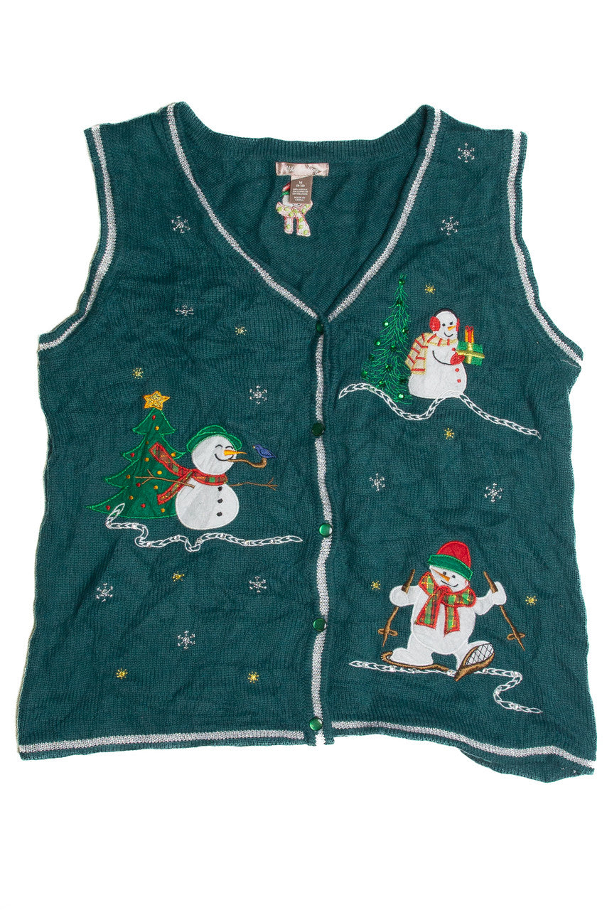 Vintage Green Ugly Christmas Vest 62631