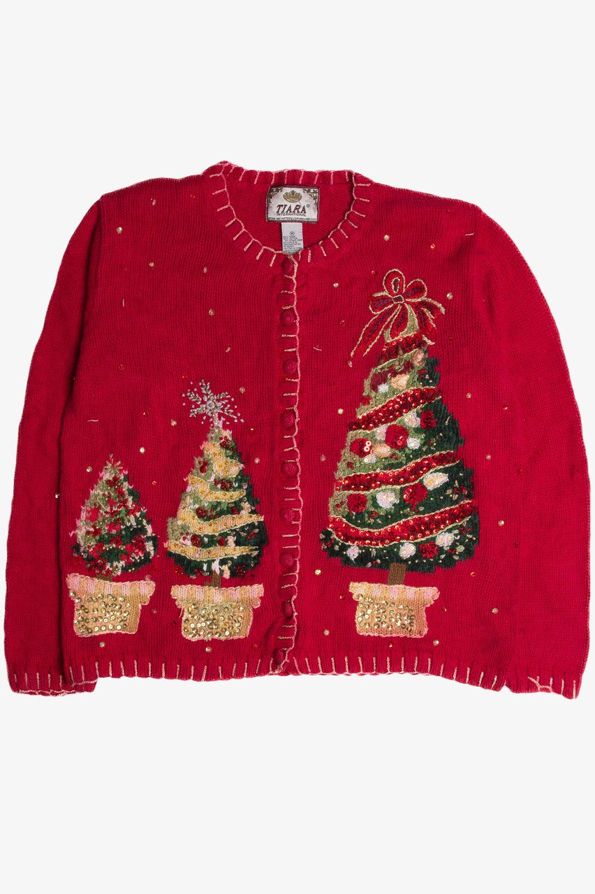 Vintage Red Ugly Christmas Cardigan 62791