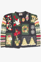 Vintage Black Ugly Christmas Cardigan 63180