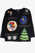 Vintage Black Ugly Christmas Cardigan 59869
