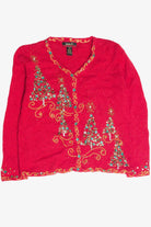 Vintage Red Ugly Christmas Cardigan 63242