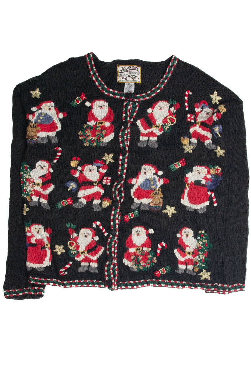 Vintage Black Ugly Christmas Cardigan 60933
