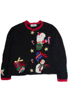 Vintage Black Ugly Christmas Cardigan 62895