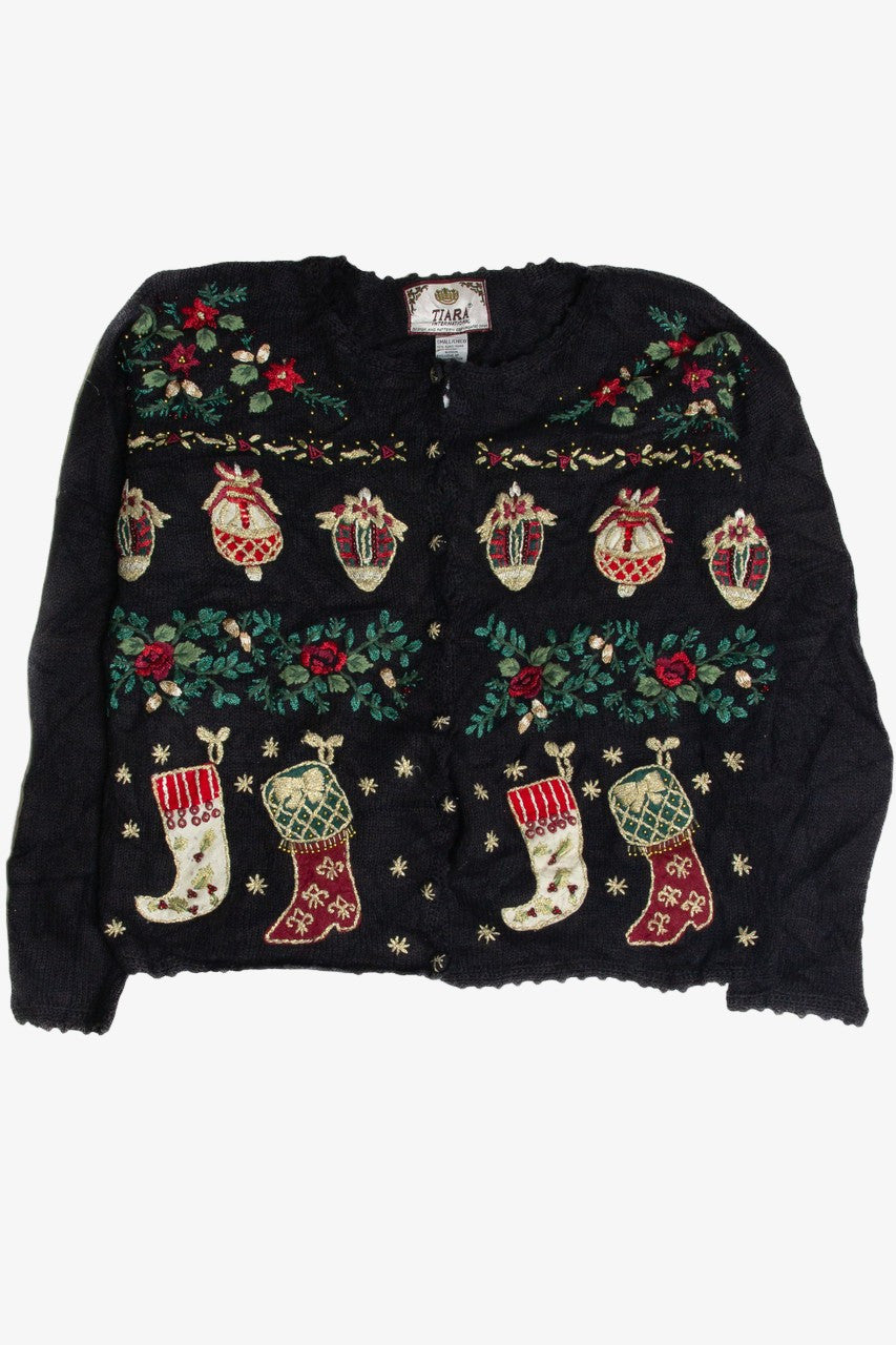 Vintage Black Ugly Christmas Cardigan 59945