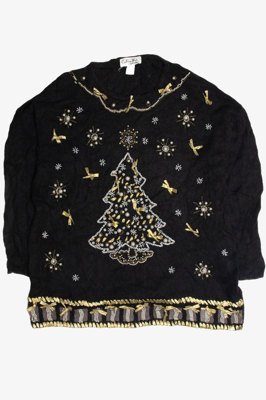 Vintage Black Ugly Christmas Sweater 59736