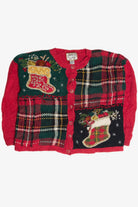 Vintage Red Ugly Christmas Cardigan 59800
