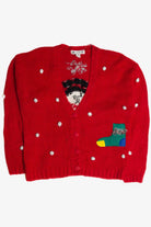 Vintage Red Ugly Christmas Cardigan 62778