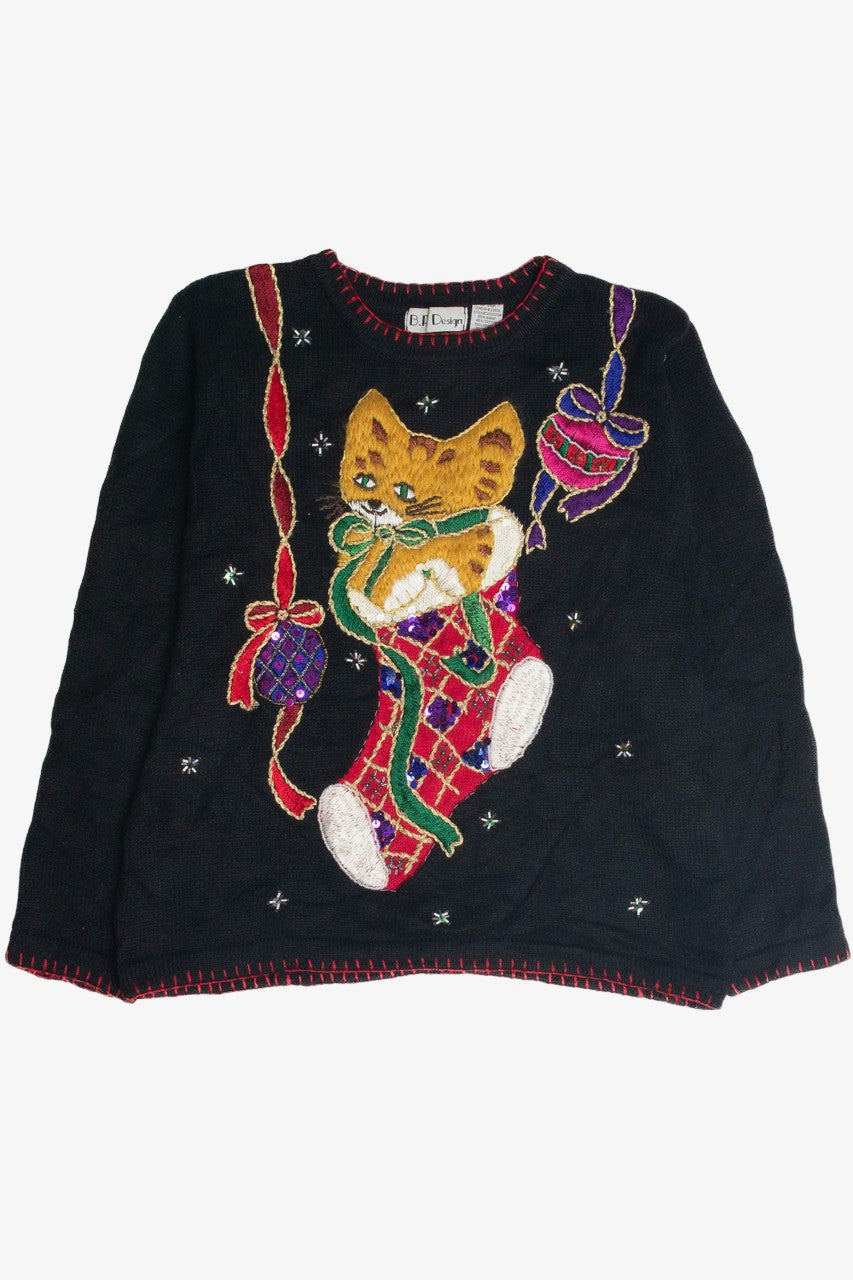 Vintage Cat Ugly Christmas Sweater 59703