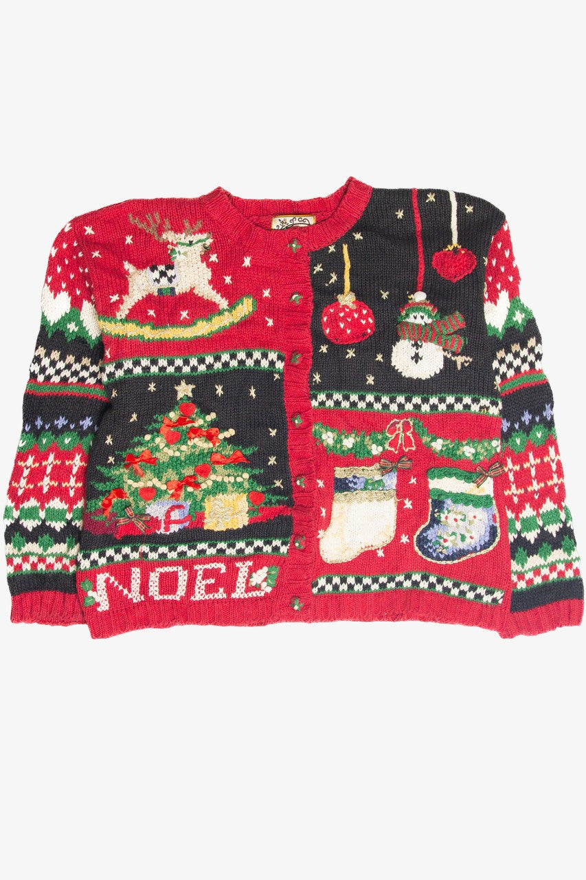 Vintage Red Ugly Christmas Cardigan 63154