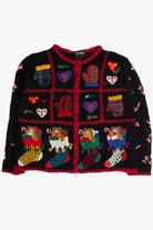 Vintage Black Ugly Christmas Cardigan 59641