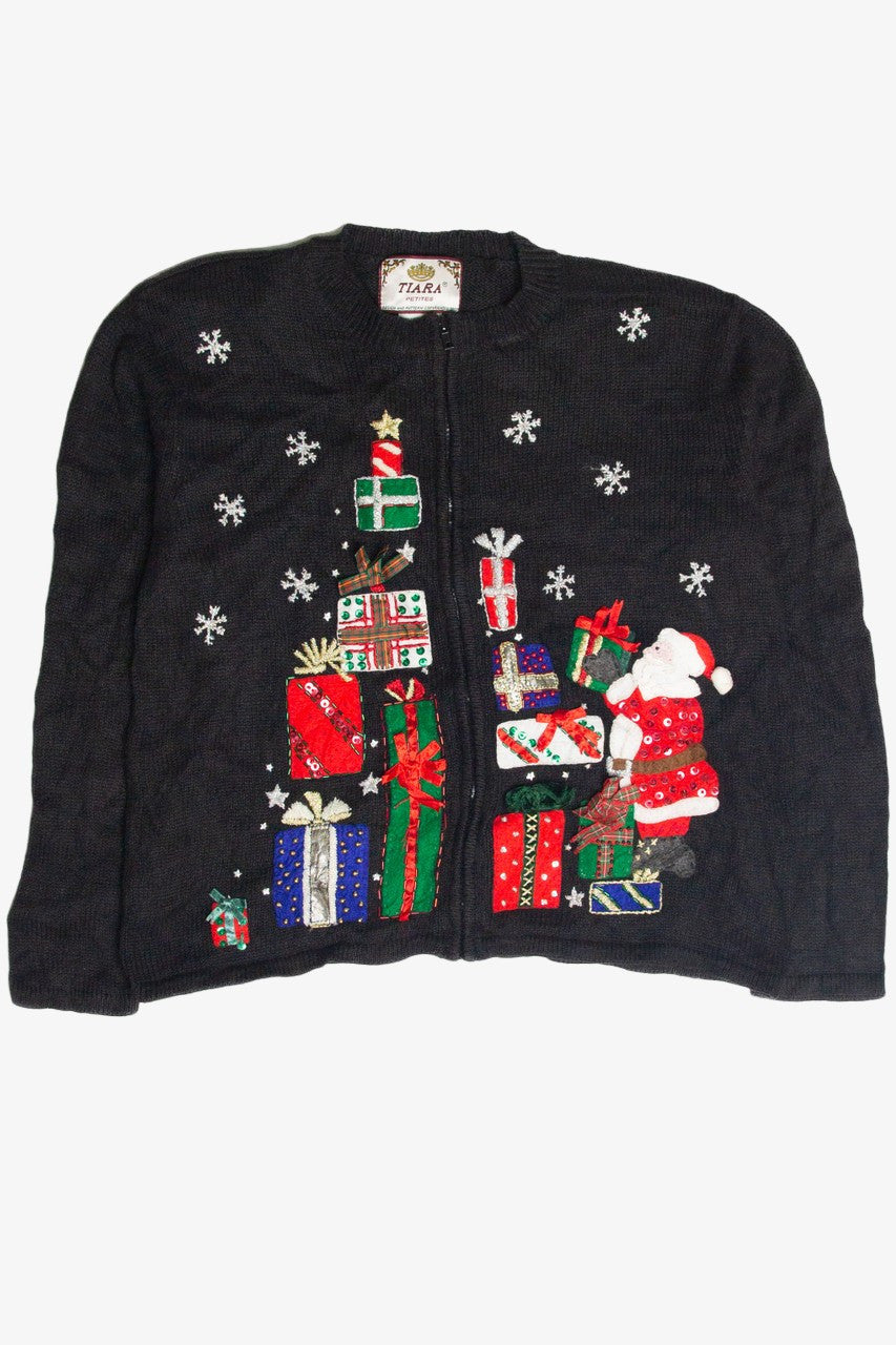Vintage Black Ugly Christmas Cardigan 63341