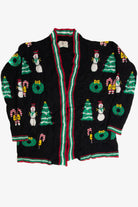 Vintage Black Ugly Christmas Cardigan 59681