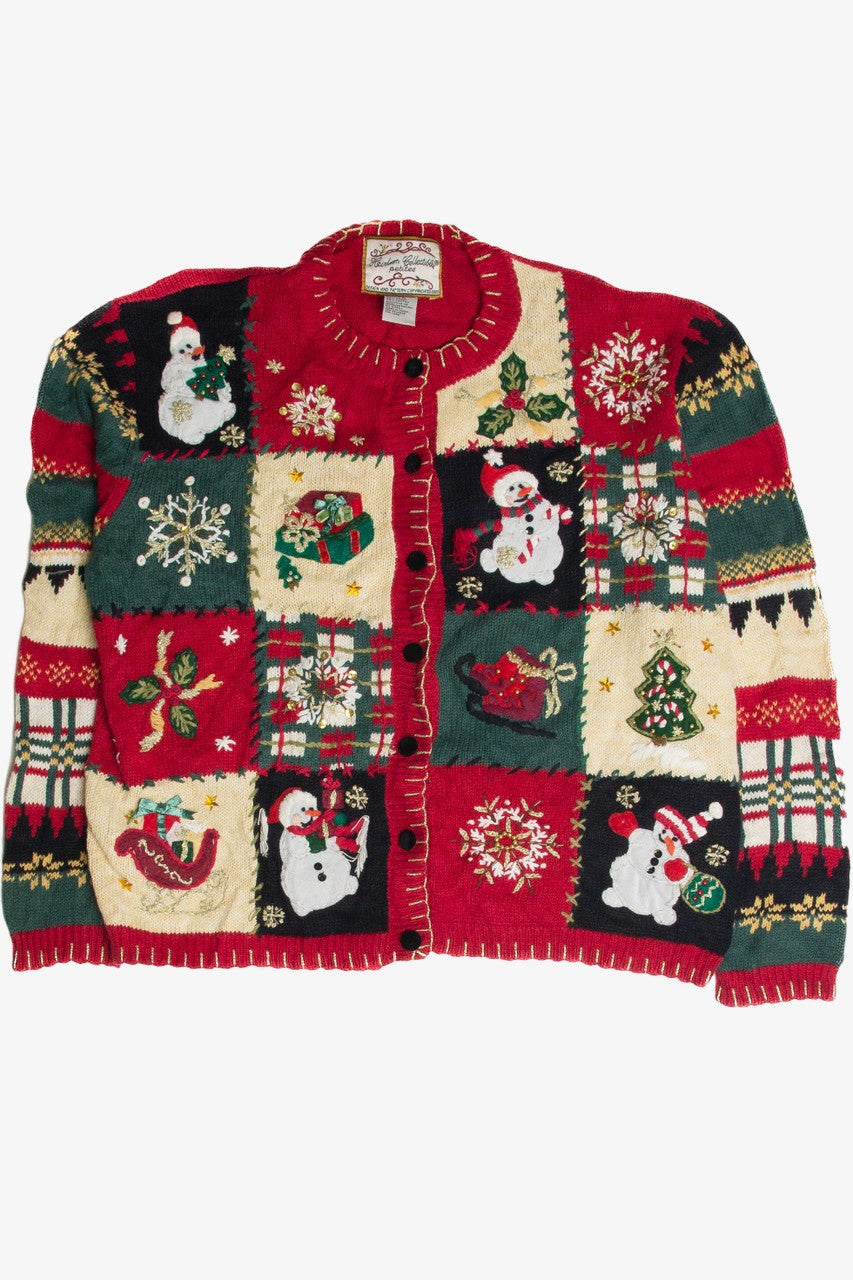 Vintage Red Ugly Christmas Cardigan 59870