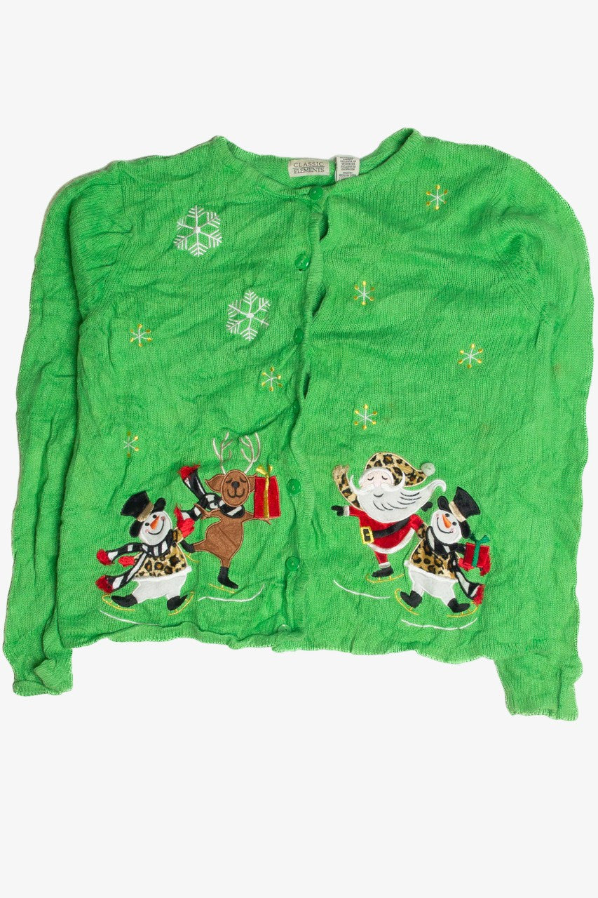 Vintage Green Ugly Christmas Cardigan 60920
