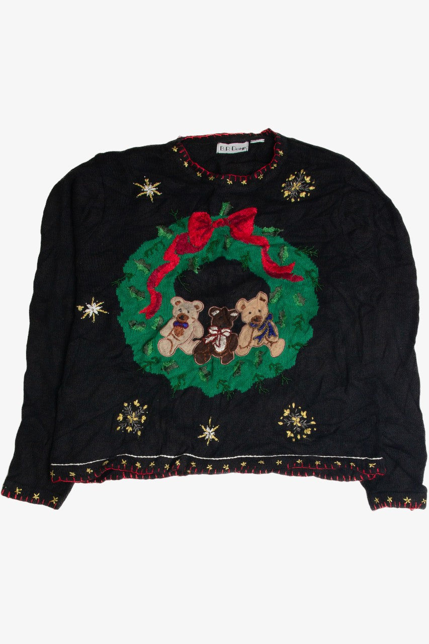 Vintage Black Ugly Christmas Sweater 62450