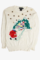 Vintage White Ugly Christmas Sweater 62783