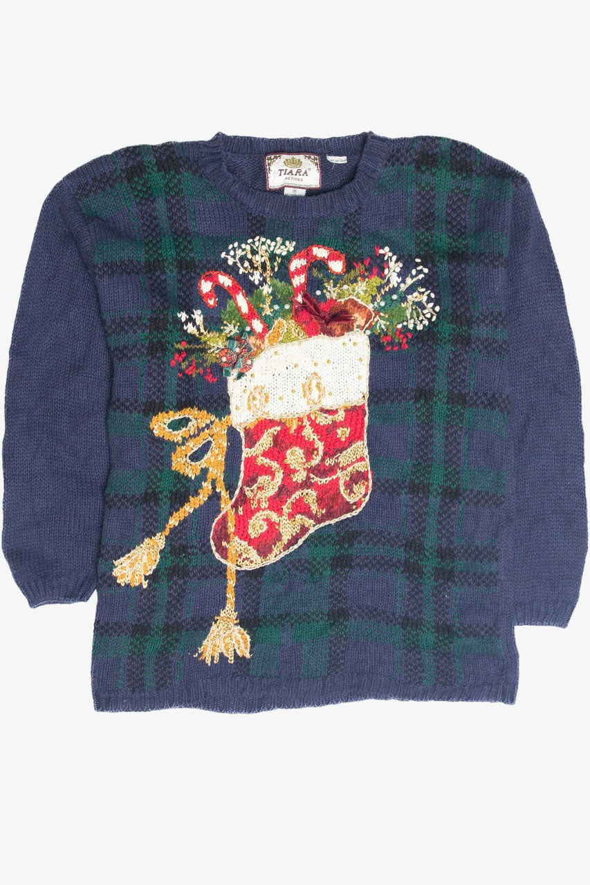 Vintage Blue Ugly Christmas Pullover 63305