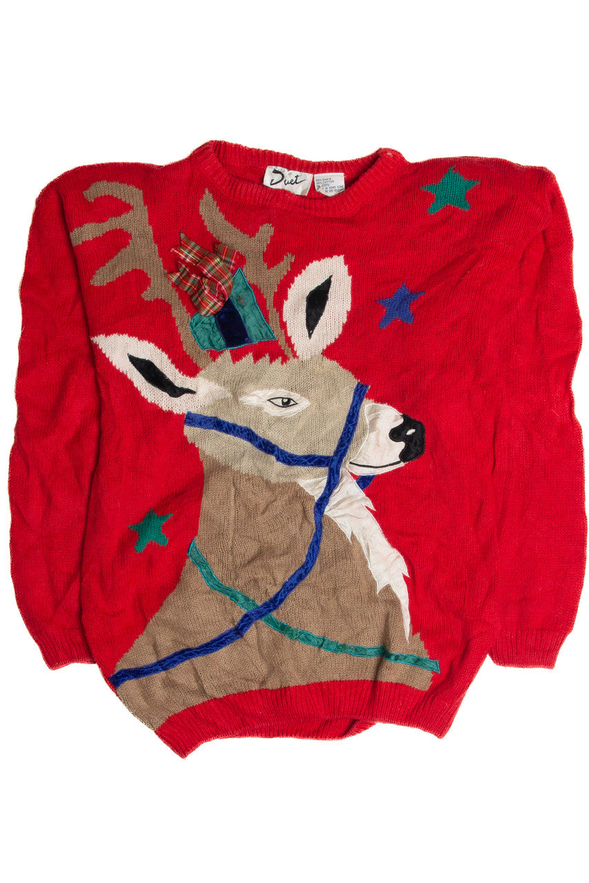 Vintage Red Ugly Christmas Sweater 62865
